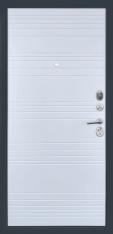 Дверь Тип 9002 ДП - МДФ Дуб антрацит/МДФ Белый матовый